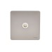 Schneider Ultimate Screwless flat plate - TV/FM socket - coaxial - 1 gang - pearl nickel GU7410WPN