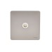 Schneider Ultimate Screwless flat plate - TV/FM socket - coaxial - 1 gang - pearl nickel GU7410WPN