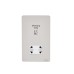 Schneider Electric Ultimate Screwless flat plate  shaver socket pearl nickel/white GU7490WPN