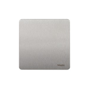 Schneider Ultimate - blank plate - 1 gang - stainless steel GU8410SS
