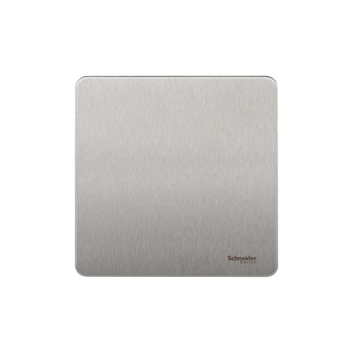 Schneider Ultimate - blank plate - 1 gang - stainless steel GU8410SS