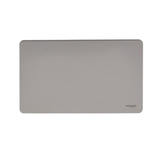 Schneider Electric Ultimate blank plate 2 gangs pearl nickel GU8420PN