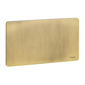 Schneider Electric Ultimate  blank plate 2 gangs antique brass GU8420AB