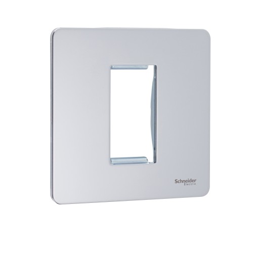 Schneider Ultimate - screwless euro modular - 1 gang - polished chrome GU8450PC