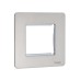 Schneider Ultimate Screwless Flat Plate - euro modular - 2 gangs - stainless steel GU8460-SS