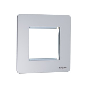 Schneider Ultimate - screwless euro modular - 2 gangs - polished chrome GU8460PC