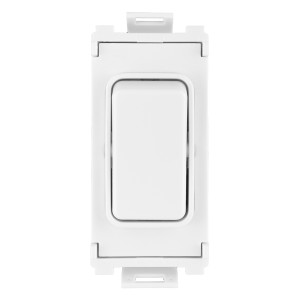 Schneider Electric Ultimate Grid system 1 pole 1way switch module 1 gang white GUG101W