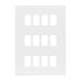 Schneider Electric Ultimate flat plate Grid system 12 gangs frame white GUG12G
