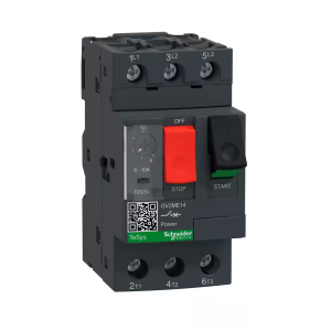 Schneider Motor circuit breaker, TeSys GV2, 3P, 6-10 A, thermal magnetic, screw clamp terminals GV2ME14