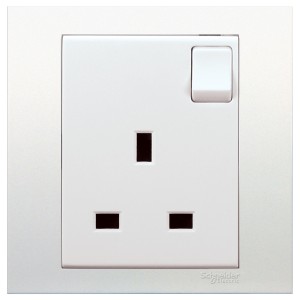 Schneider Electric Vivace 13A 250V 1 Gang Switched Socket KB15