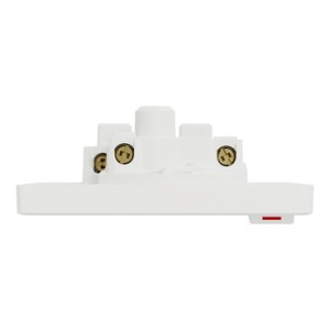 Schneider Electric Vivace E Switched Socket 15A 250V 1 Gang 3 Pin White | British Standard Wall Power Socket