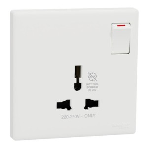 Schneider Electric Vivace E 13A Universal Switched Socket 250V 1 Gang White