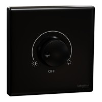 Schneider Electric Vivace E Dimmer Switch 220-240V 1 Gang Black