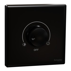 Schneider Electric Vivace E Dimmer Switch 220-240V 1 Gang Black