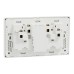 Schneider Electric Vivace 1 Gang Switched Socket with USB A + C ports KBNT25USB_WE Schneider Electric Vivace 1 Gang Switched Socket with USB A + C ports KBNT25USB_WE