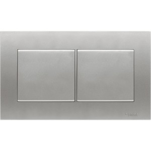 Schneider Electric Vivace  2 Gang Blank Plate Aluminium silver KBT30_AS