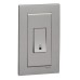 Schneider Electric Vivace 45A 250V Twingang Vertical Double Pole Switch with Neon Aluminium Silver KBT31VDR45N_AS