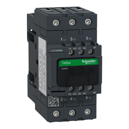 Schneider Electric TeSys D contactor  3P(3 NO)  AC 3  440 V 40 A  48 V AC 50/60 Hz coil LC1D40AE7