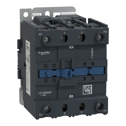 Schneider TeSys D contactor - 4P(2 NO   2 NC) - AC-1 <= 440 V 80 A 220 V AC 50/60 Hz coil LC1D65008M7