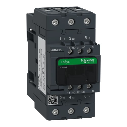 Schneider Electric TeSys D contactor  3P(3 NO)  AC 3  440 V 65 A  48 V AC 50/60 Hz coil LC1D65AE7
