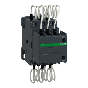 Schneider Capacitor contactor, TeSys D, 12.5 kVAR at 400 V/50 Hz, coil 220 V AC 50/60 Hz LC1DFKM7