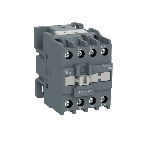 Schneider EasyPact TVS contactor 3P(3 NO) - AC-3 - <= 440 V 32A - 220 V AC coil LC1E3210M5