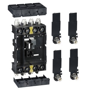 Schneider plug-in base kit - 4 poles - for NSX100..250 LV429290