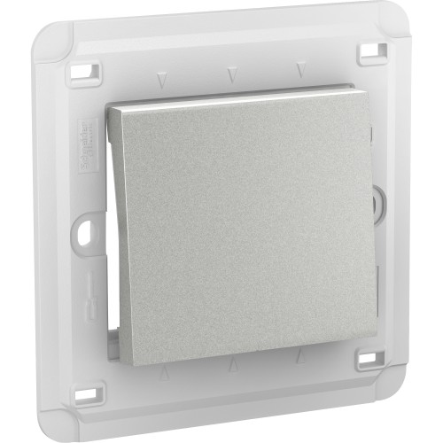 Schneider Unica - switch - 2-way - 16 AX 250 V AC - 1 gang - aluminium MGU5.241.30