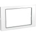 Schneider Unica Class - cover frame - 2 gangs - white glass MGU68.604.7C2