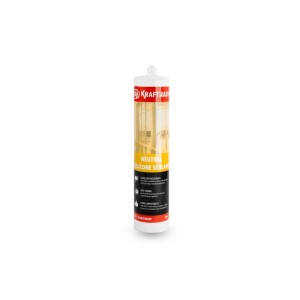 Krafthaus Neutral Silicone Sealant-Transparent-300ml, NS-TRANS-300 (24pcs)
