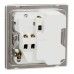 Schneider Electric Switched socket with USB, Unica X, 13A, 250V, 2 pole, type A+C, 21W, dark bronze - NUX15DACQUS_DB