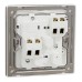 Schneider Electric Switched socket, Unica X, 13A, 250V, 1 gang, 2 pole, with LED, dark bronze, NUX15DN_DB