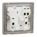 Schneider Unica X Switched socket, Unica X, 13A, 250V, 1 gang, dark bronze, NUX15_DB
