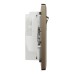 Schneider Electric Switched socket with USB, Unica X, 13A, 250V, 2 pole, type A+C, 21W, antique brass, NUX25DACQUS_AB
