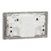 Schneider Electric Switched socket with USB, Unica X, 13A, 250V, 2 pole, type A+C, 21W, stainless steel, NUX25DACQUS_SS