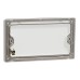 Schneider Electric Blank plate, Unica X, 2 gangs, matt, dark grey, NUX30TX_DG