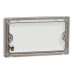Schneider Electric Blank plate, Unica X, 2 gangs, matt, jet black, NUX30TX_JB