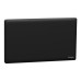Schneider Electric Blank plate, Unica X, 2 gangs, matt, jet black, NUX30TX_JB