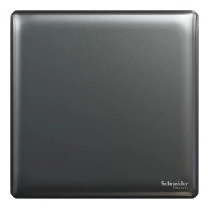 Schneider Electric Blank plate, Unica X, 1 gang, matt, Dark Grey, NUX30X_DG