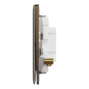Schneider Electric Switch, Unica X, 20A, 250V, 1 gang, 2 pole, with LED, antique brass, NUX31D20N_AB