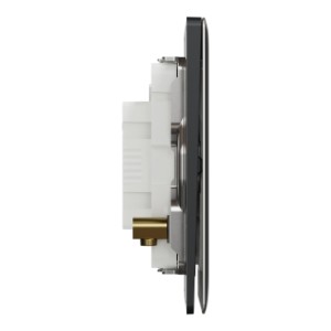 Schneider Electric Switch, Unica X, 20A, 250V, 1 gang, 2 pole, with LED, dark grey, NUX31D20N_DG