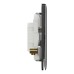 Schneider Electric Switch, Unica X, 20A, 250V, 1 gang, 2 pole, with LED, dark grey, NUX31D20N_DG