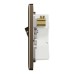 Schneider Electric Switch, Unica X, 50A, 250V, 1 gang, 2 pole, with LED, antique brass, NUX31D50N_AB