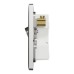 Schneider Electric Switch, Unica X, 50A, 250V, 1 gang, 2 pole, with LED, stainless steel, NUX31D50N_SS