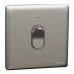 Schneider Electric Switch, Unica X, 50A, 250V, 1 gang, 2 pole, with LED, stainless steel, NUX31D50N_SS