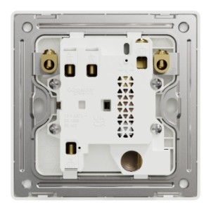 Schneider Electric Fuse connection unit, Unica X, 13A, 250V, 1 gang, 2 pole, with flex outlet, LED, dark bronze, NUX31DFSGN_DB