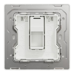 Schneider Electric Central plate, Unica, for RJ45, 1 gang, with shutter, dark grey, NUX31RJ_DG