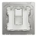 Schneider Electric Central plate, Unica, for RJ45, 1 gang, with shutter, dark grey, NUX31RJ_DG