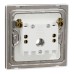 Schneider Electric Connection unit, Unica X, 25A, 250V, 1 gang, with flex outlet, dark bronze, NUX31TB_DB