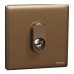Schneider Electric Connection unit, Unica X, 25A, 250V, 1 gang, with flex outlet, dark bronze, NUX31TB_DB